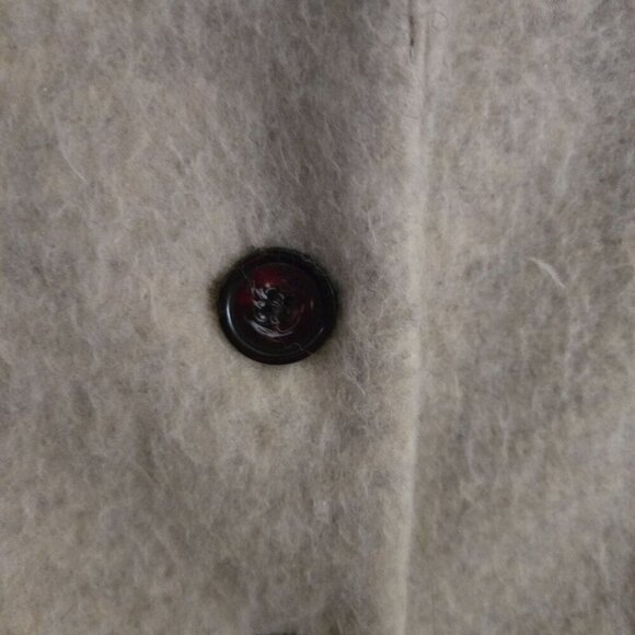 Steve Madden Nana Blazer Jacket Neutral Wool Blend Patch Pockets Size XS - Picture 8 of 12